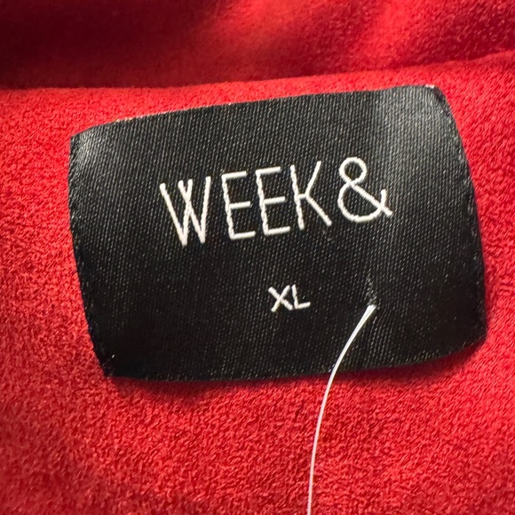 Vibrant Red Trench Coat - Picture 3 of 3